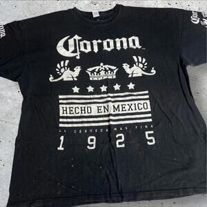 Corona AOP Style Graphic‎ Tee Short Sleeve Black Size XXL